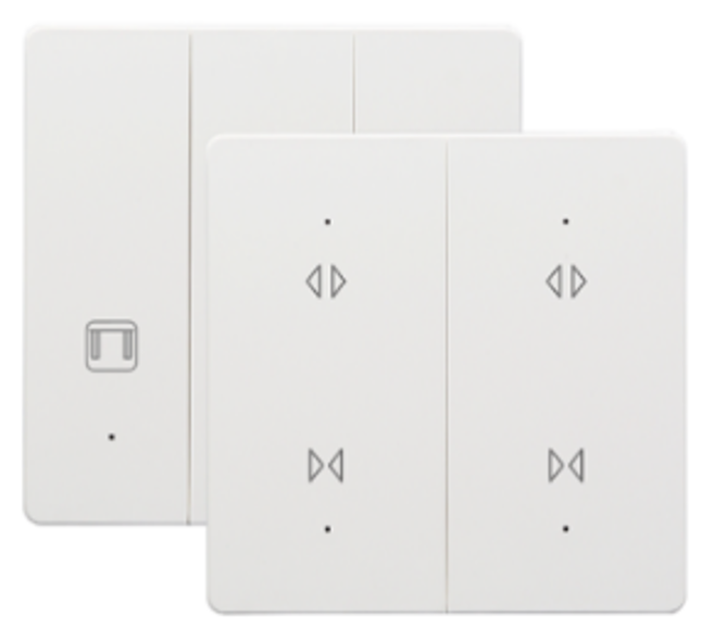 Tuya WiFi 2G Curtain Switch with Neutral Line, 500W/Gang Load, Tempered Glass, Compatible with Alexa & Google Home